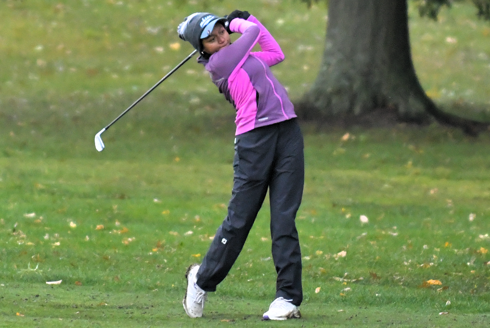 Ann Arbor Greenhills' Mia Melendez follows an approach shot during last season's Lower Peninsula Division 4 Final.