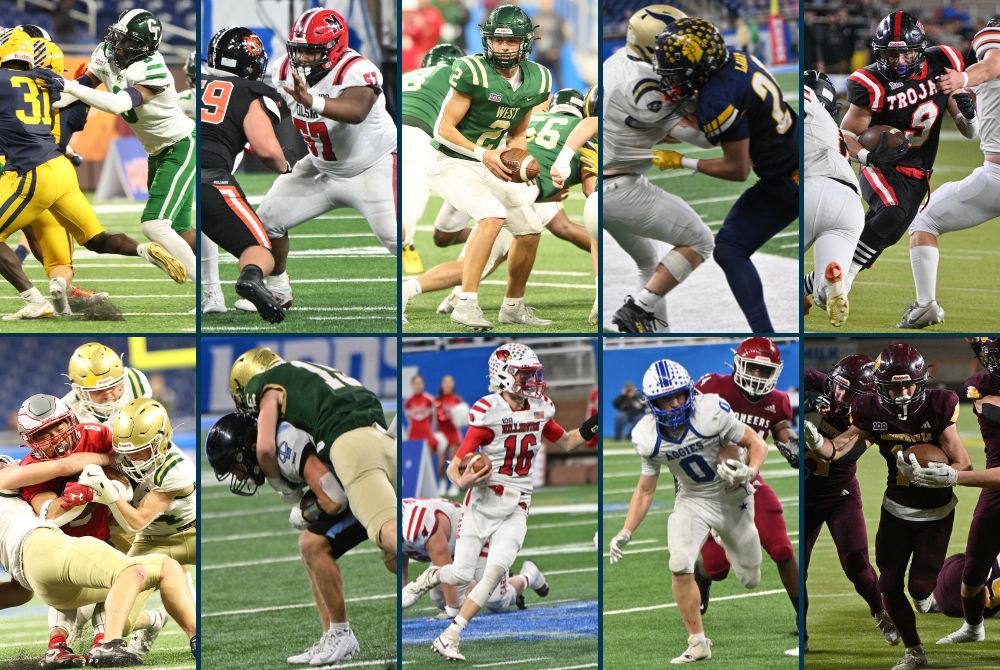 This collage shows action photos from all 10 MHSAA Finals played this season.