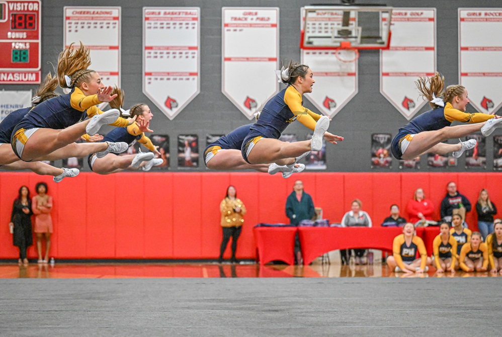 Pewamo-Westphalia competes during its Regional last week at Michigan Center.