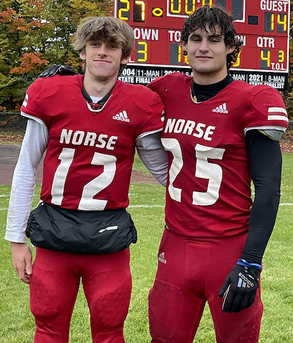 Dylan Barnowski and Brammer also teamed up during successful football careers. 