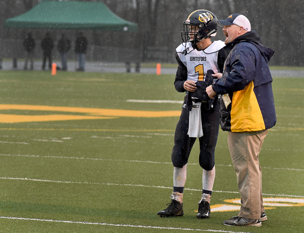 Thomas Eitniear was the quarterback and Jason Mensing head coach at Whiteford when the Bobcats became the first school in Tri-County Conference history to win an MHSAA Finals football championship.