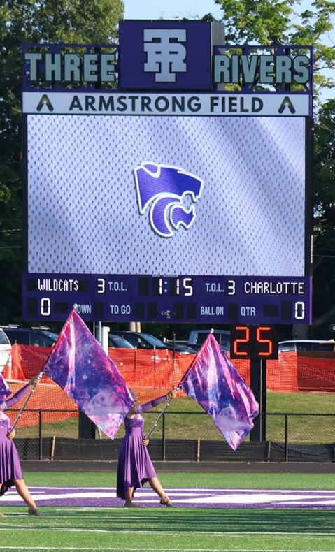 A new video scoreboard complete with a sound system is among new features fans will see this season at Armstrong Field in Three Rivers. 