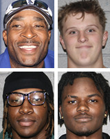 Clockwise from top left: Knights coach Lorenzo Robertson, Will Dominianni, Rashad Waller and Jones. 