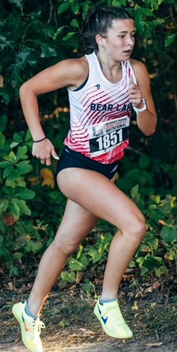 Callie Sinke runs a race this fall.