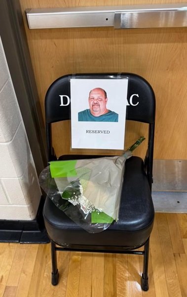 The Dowagiac High School athletic department will honor Novak by keeping his vacant chair present in the school gymnasium throughout the upcoming 2024-25 basketball season. 